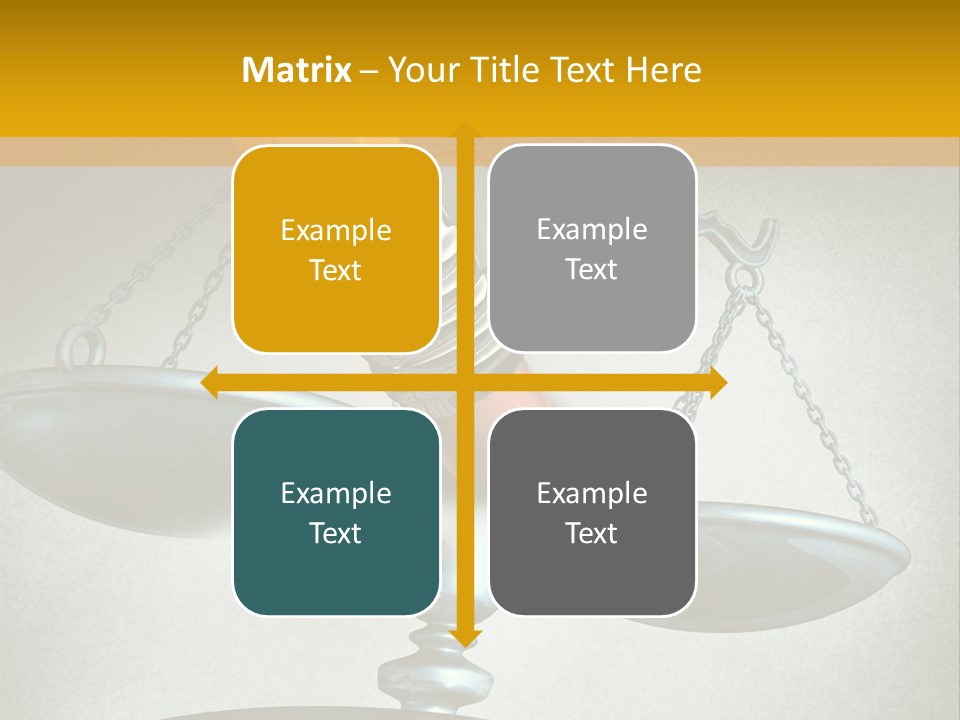 A Pencil And A Pencil On Top Of A Scale PowerPoint Template
