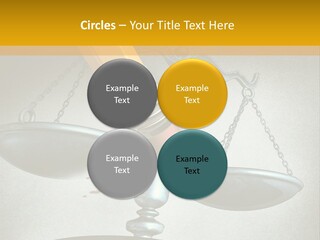 A Pencil And A Pencil On Top Of A Scale PowerPoint Template