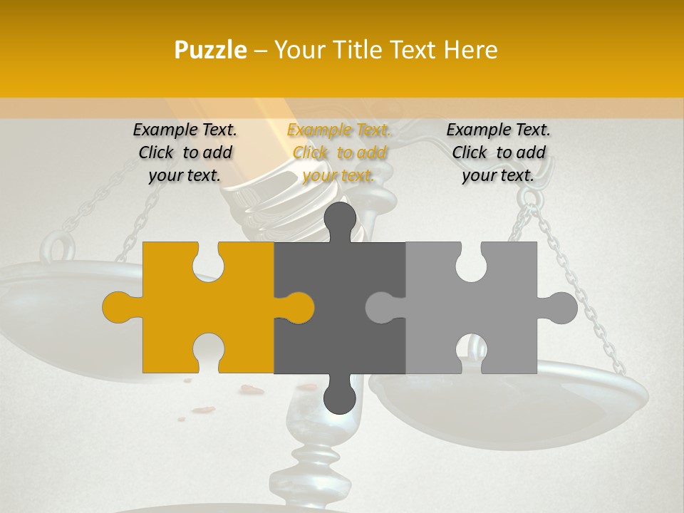 A Pencil And A Pencil On Top Of A Scale PowerPoint Template