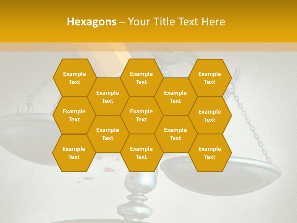 A Pencil And A Pencil On Top Of A Scale PowerPoint Template