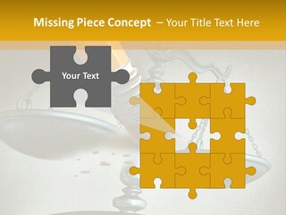 A Pencil And A Pencil On Top Of A Scale PowerPoint Template