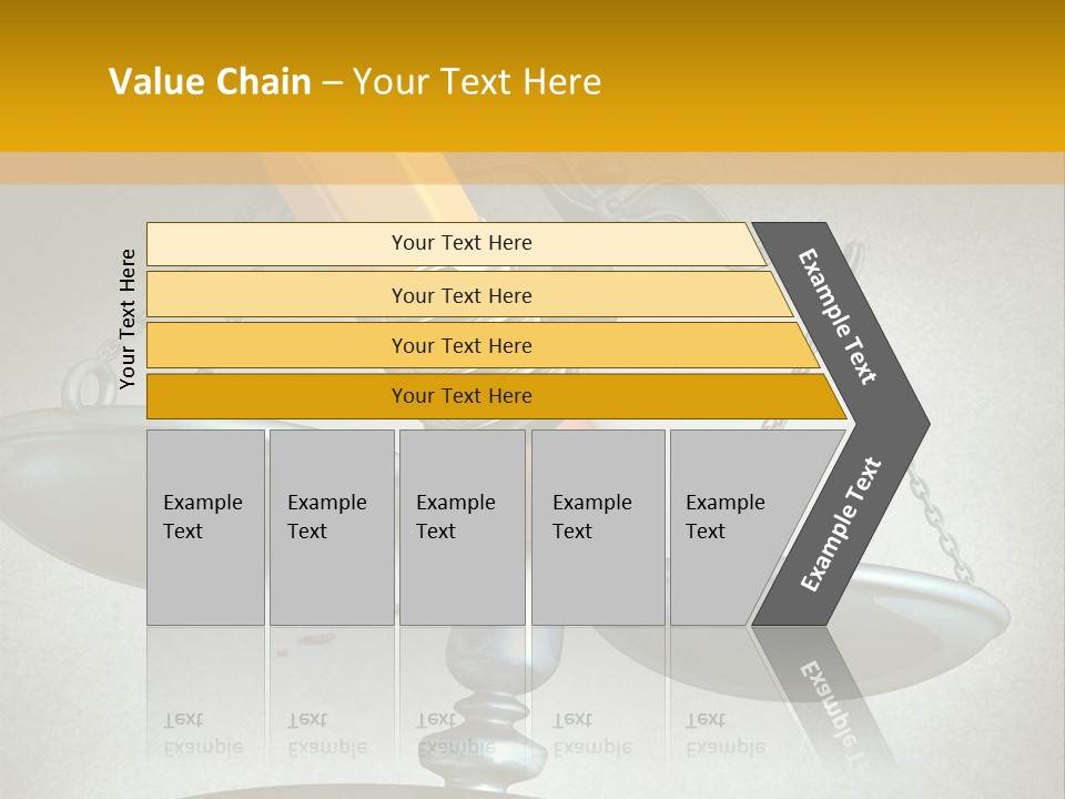 A Pencil And A Pencil On Top Of A Scale PowerPoint Template