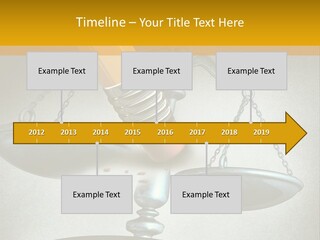 A Pencil And A Pencil On Top Of A Scale PowerPoint Template