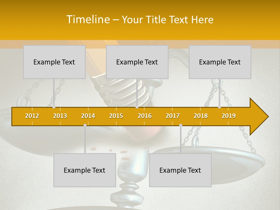 A Pencil And A Pencil On Top Of A Scale PowerPoint Template