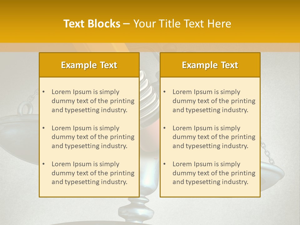 A Pencil And A Pencil On Top Of A Scale PowerPoint Template