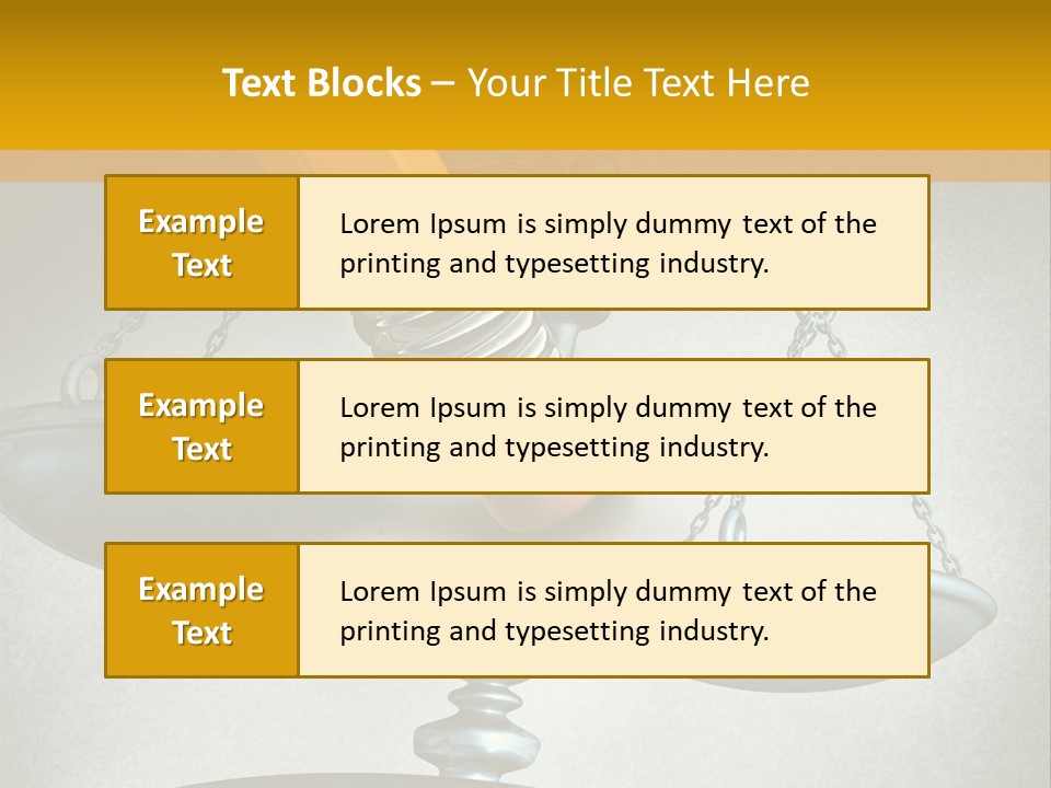 A Pencil And A Pencil On Top Of A Scale PowerPoint Template