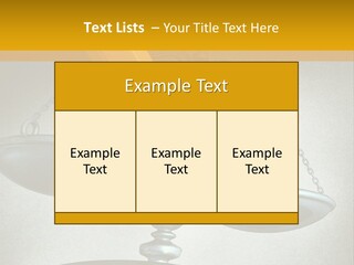 A Pencil And A Pencil On Top Of A Scale PowerPoint Template