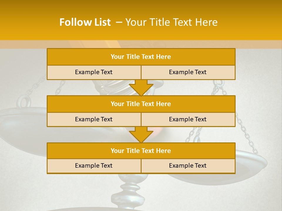 A Pencil And A Pencil On Top Of A Scale PowerPoint Template