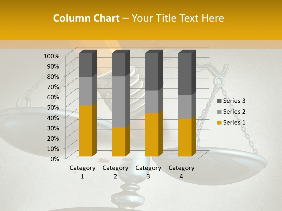 A Pencil And A Pencil On Top Of A Scale PowerPoint Template