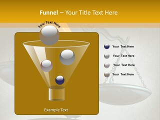 A Pencil And A Pencil On Top Of A Scale PowerPoint Template
