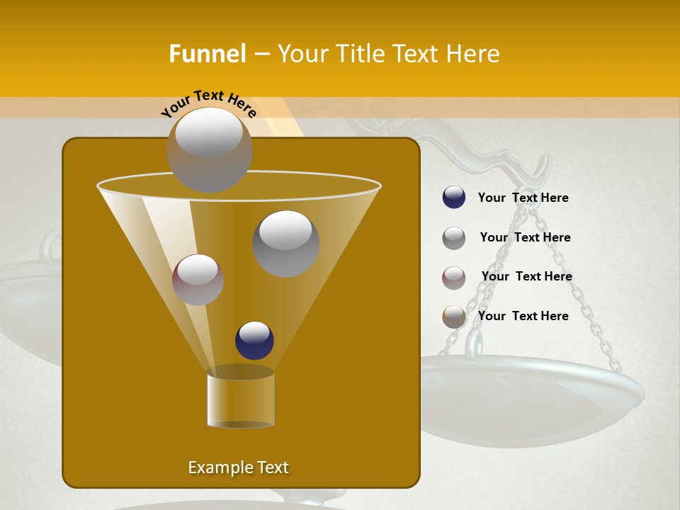 A Pencil And A Pencil On Top Of A Scale PowerPoint Template
