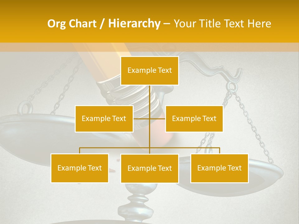 A Pencil And A Pencil On Top Of A Scale PowerPoint Template