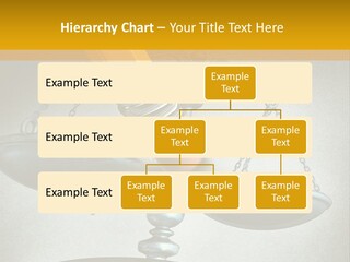 A Pencil And A Pencil On Top Of A Scale PowerPoint Template