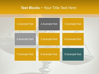 A Pencil And A Pencil On Top Of A Scale PowerPoint Template