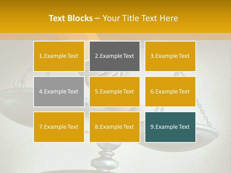 A Pencil And A Pencil On Top Of A Scale PowerPoint Template