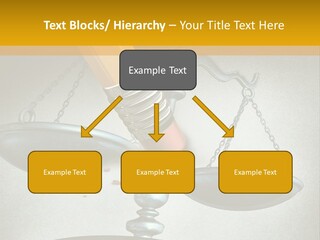 A Pencil And A Pencil On Top Of A Scale PowerPoint Template