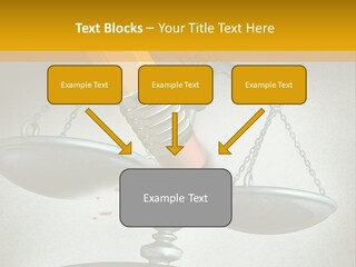 A Pencil And A Pencil On Top Of A Scale PowerPoint Template
