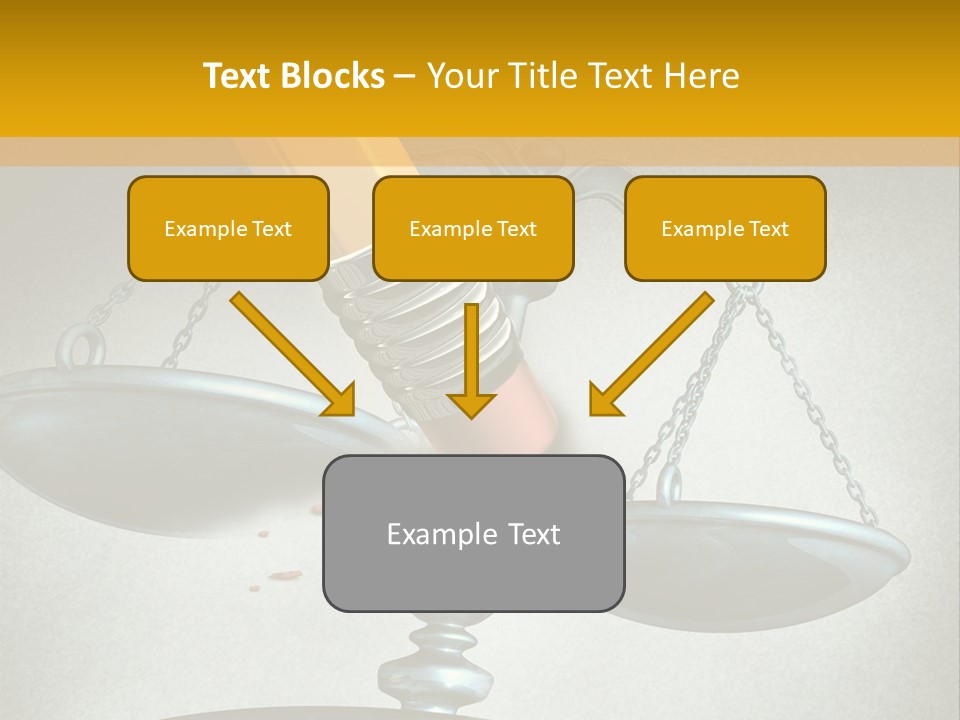 A Pencil And A Pencil On Top Of A Scale PowerPoint Template