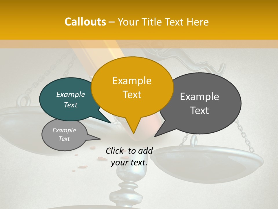 A Pencil And A Pencil On Top Of A Scale PowerPoint Template