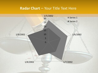 A Pencil And A Pencil On Top Of A Scale PowerPoint Template