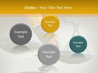 A Pencil And A Pencil On Top Of A Scale PowerPoint Template