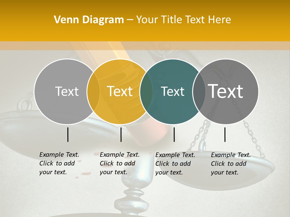 A Pencil And A Pencil On Top Of A Scale PowerPoint Template