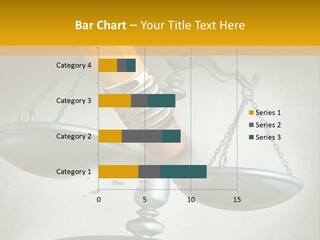A Pencil And A Pencil On Top Of A Scale PowerPoint Template