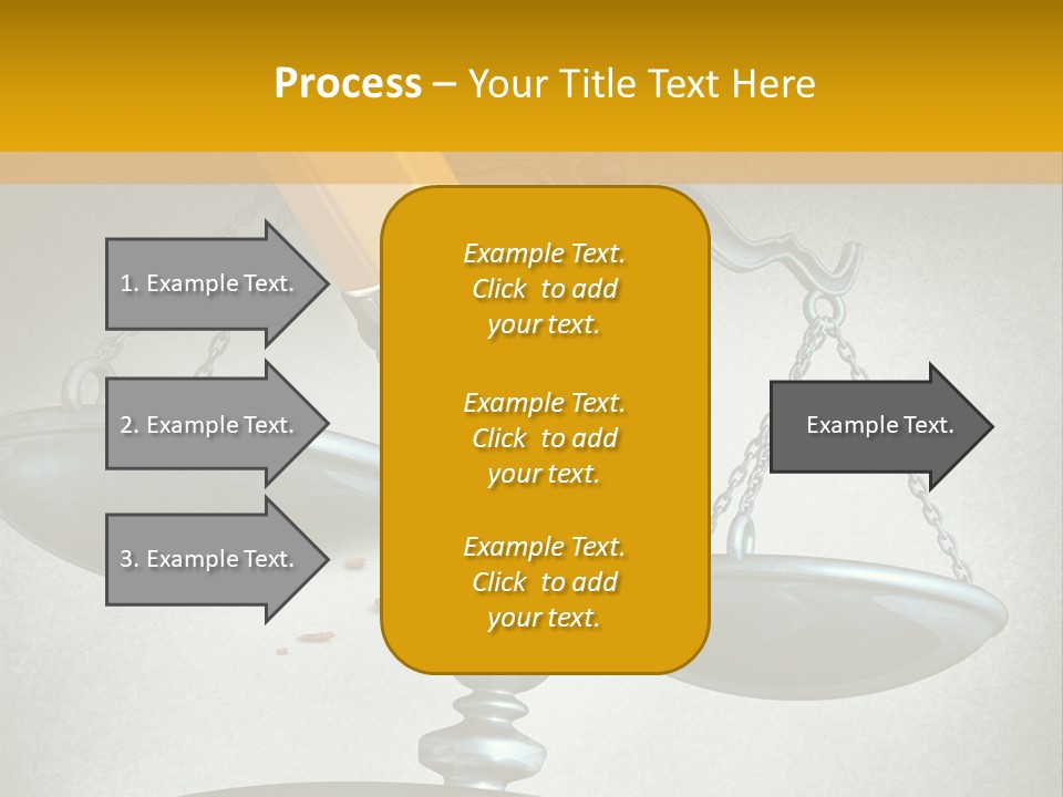 A Pencil And A Pencil On Top Of A Scale PowerPoint Template