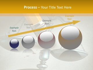 A Pencil And A Pencil On Top Of A Scale PowerPoint Template