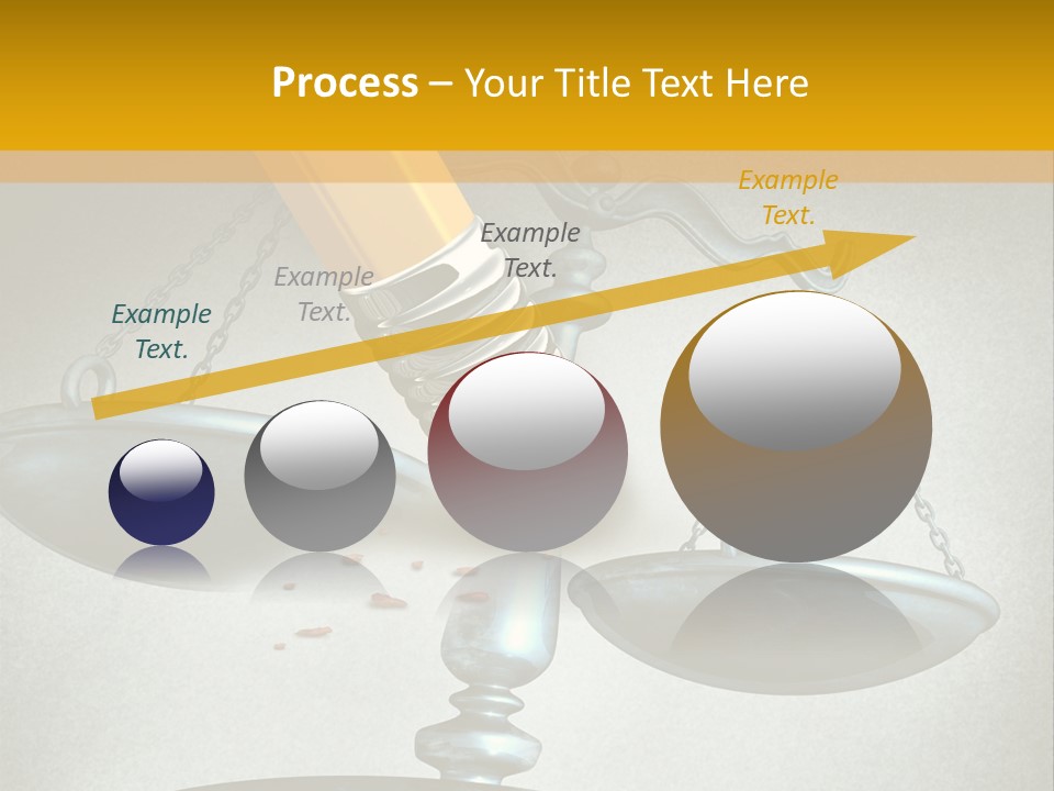 A Pencil And A Pencil On Top Of A Scale PowerPoint Template