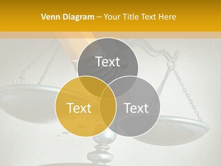 A Pencil And A Pencil On Top Of A Scale PowerPoint Template