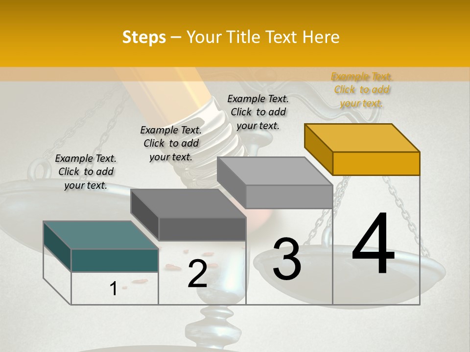 A Pencil And A Pencil On Top Of A Scale PowerPoint Template