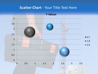 A Construction Worker Holding A Tool Box In Front Of A Crane PowerPoint Template
