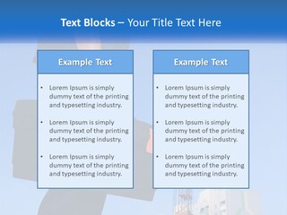 A Construction Worker Holding A Tool Box In Front Of A Crane PowerPoint Template