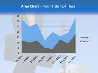 A Construction Worker Holding A Tool Box In Front Of A Crane PowerPoint Template