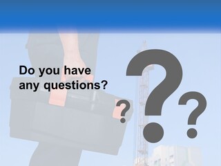 A Construction Worker Holding A Tool Box In Front Of A Crane PowerPoint Template