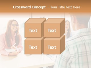 A Group Of People Sitting Around A Table PowerPoint Template