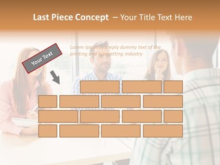 A Group Of People Sitting Around A Table PowerPoint Template