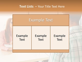 A Group Of People Sitting Around A Table PowerPoint Template