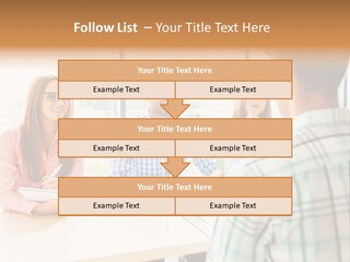 A Group Of People Sitting Around A Table PowerPoint Template