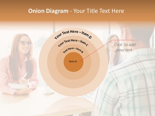 A Group Of People Sitting Around A Table PowerPoint Template