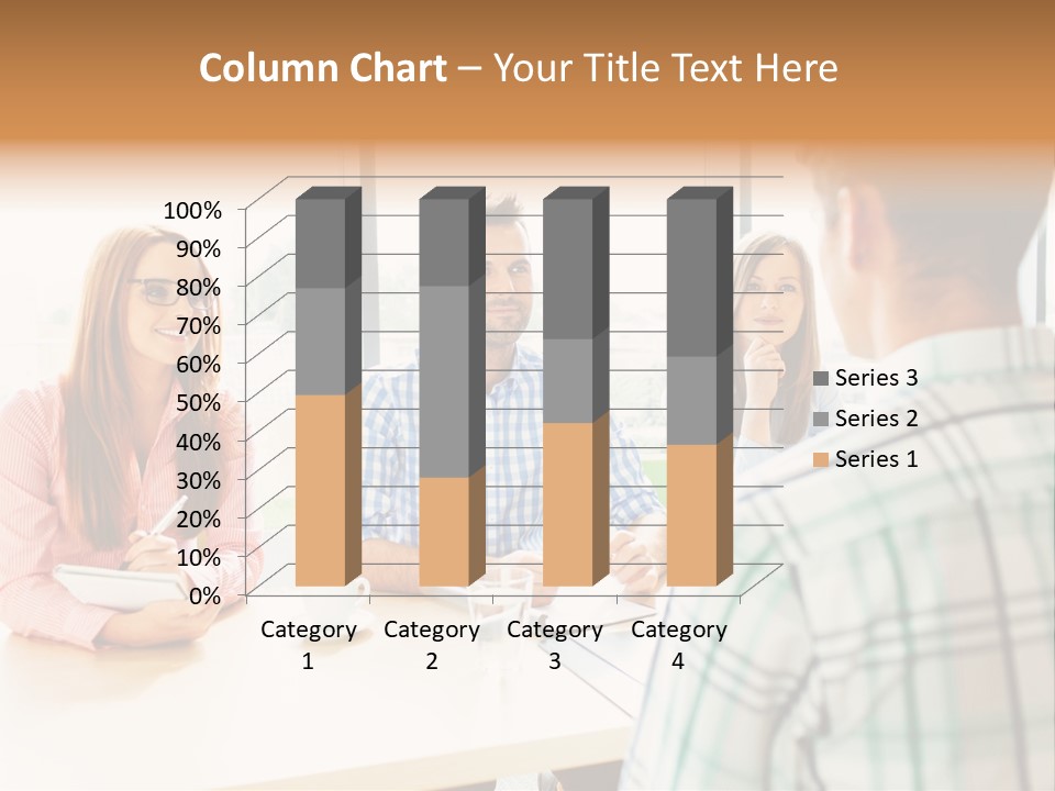 A Group Of People Sitting Around A Table PowerPoint Template