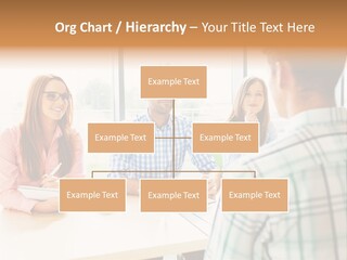 A Group Of People Sitting Around A Table PowerPoint Template