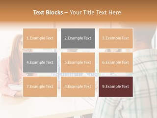 A Group Of People Sitting Around A Table PowerPoint Template