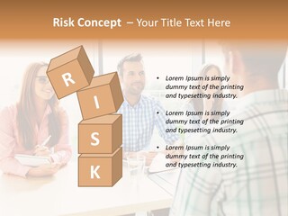 A Group Of People Sitting Around A Table PowerPoint Template