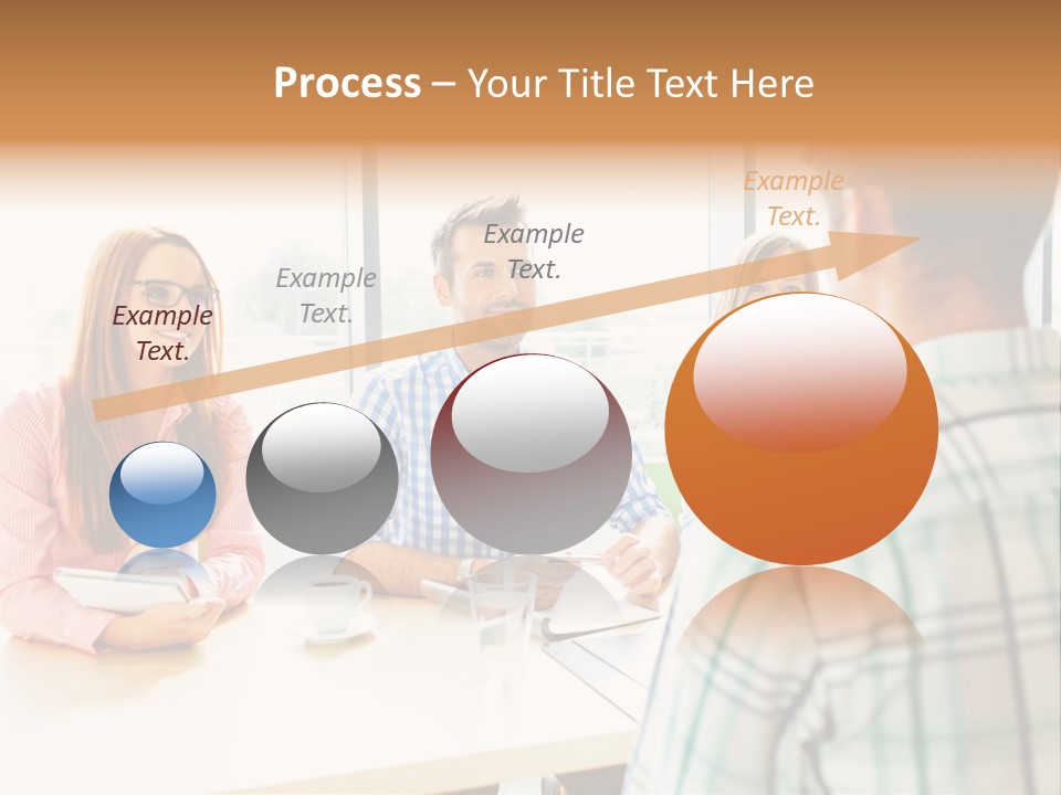 A Group Of People Sitting Around A Table PowerPoint Template