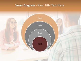 A Group Of People Sitting Around A Table PowerPoint Template