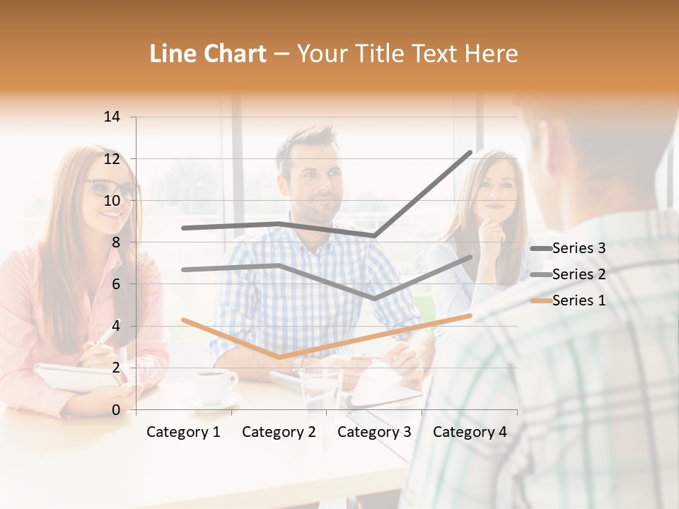A Group Of People Sitting Around A Table PowerPoint Template