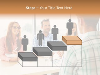 A Group Of People Sitting Around A Table PowerPoint Template