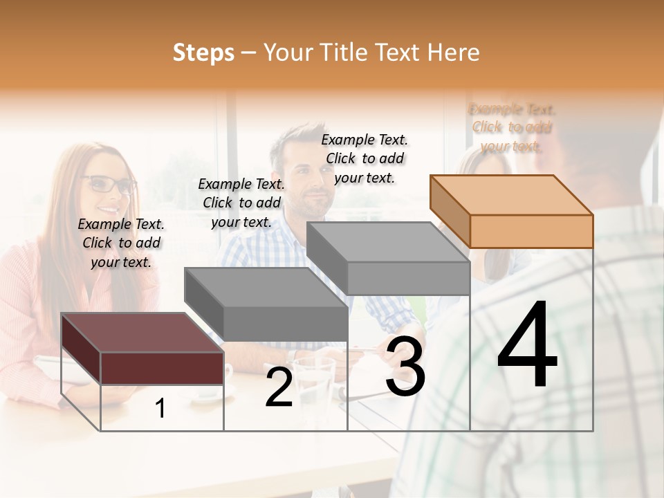 A Group Of People Sitting Around A Table PowerPoint Template